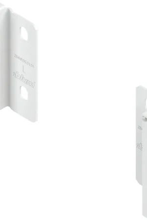 Final Sale Blum MERIVOBOX M Height Back Fixing Bracket Set Matte Silk White Blum ZB4M000S